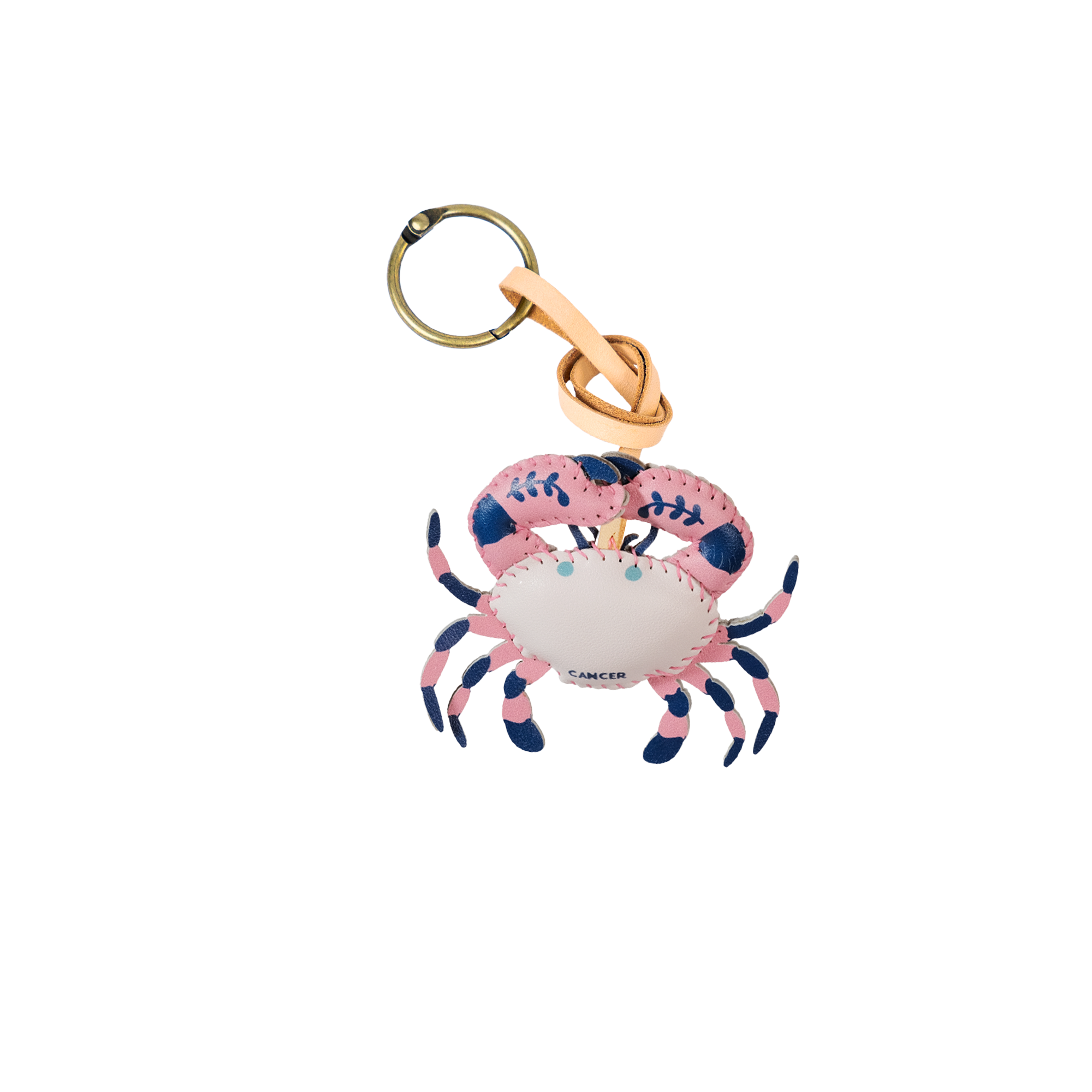 Zodiac Leather Bag Charm