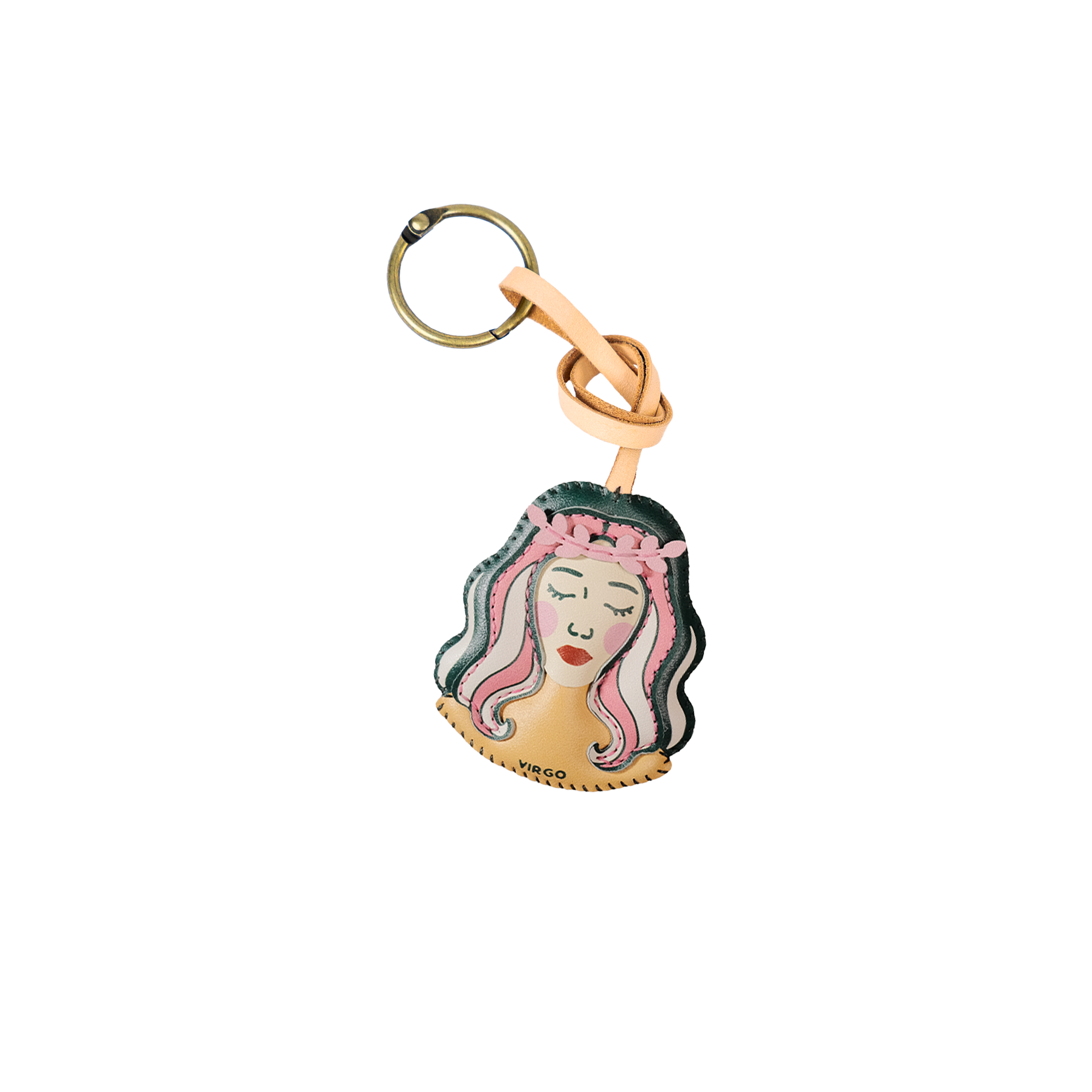 Zodiac Leather Bag Charm
