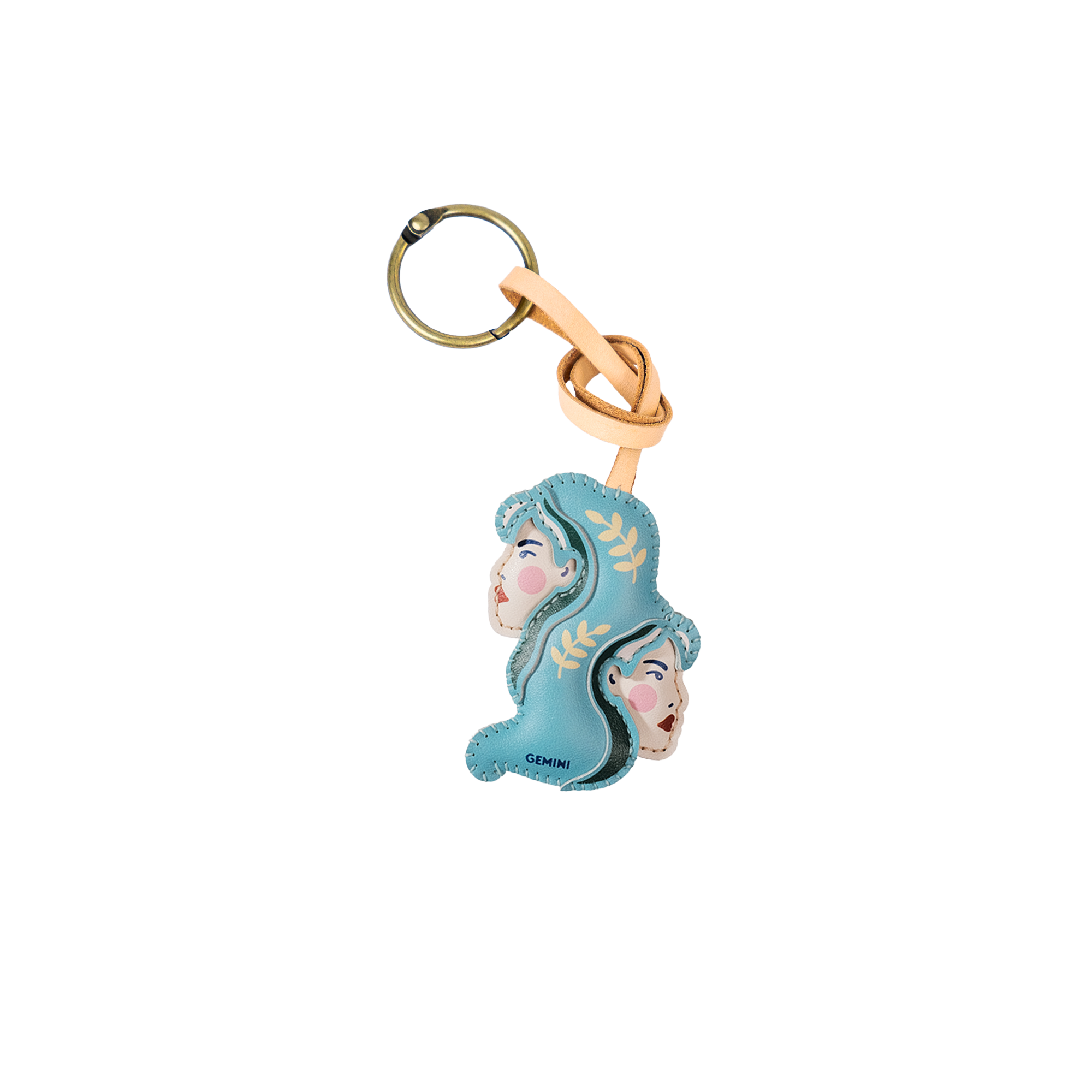 Zodiac Leather Bag Charm