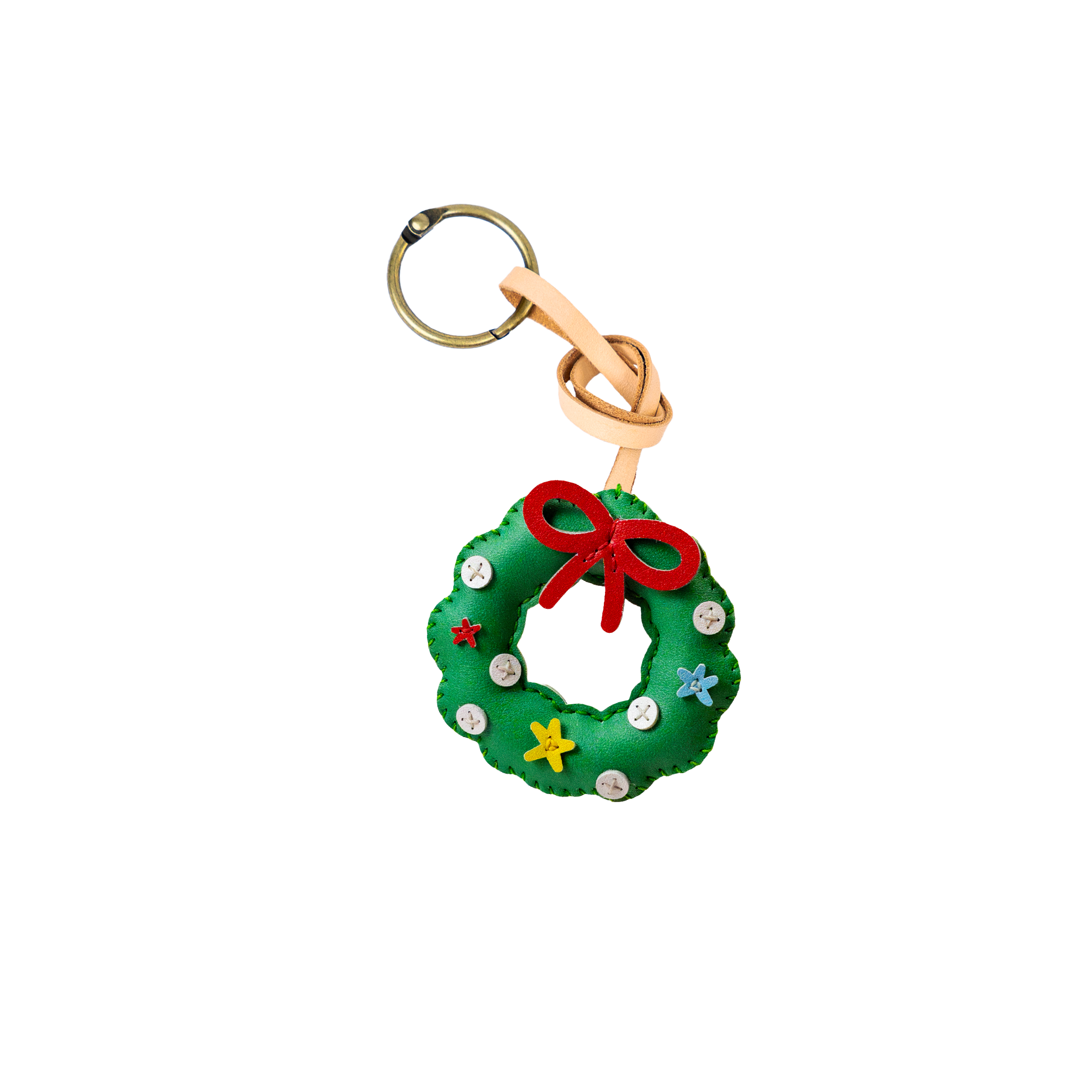 Christmas Leather Bag Charm Collection