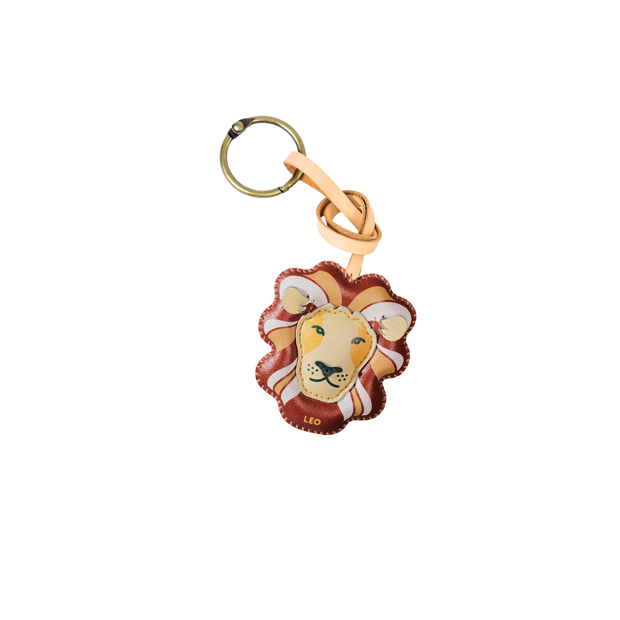 Zodiac Leather Bag Charm