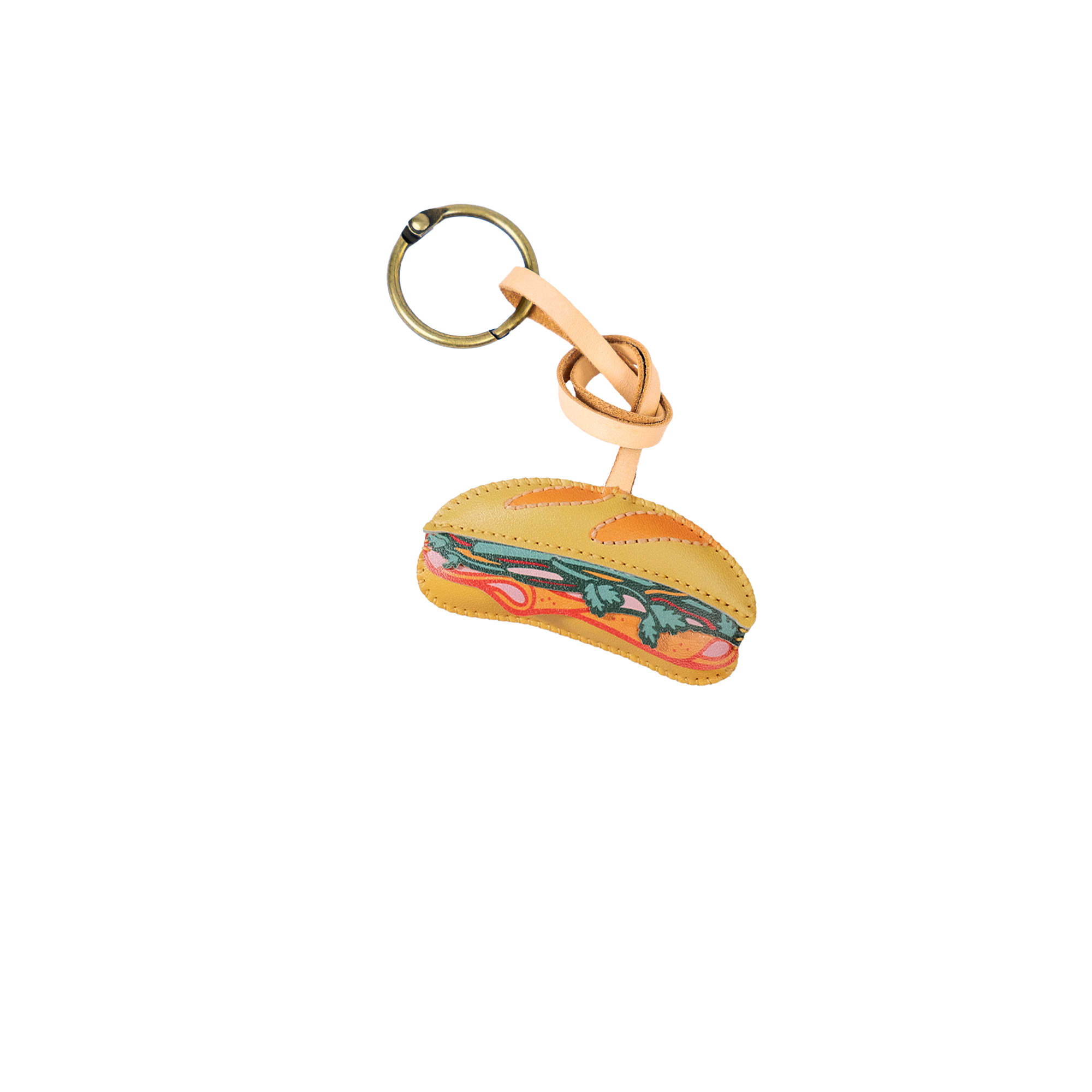 Food Collection Leather Bag Charm