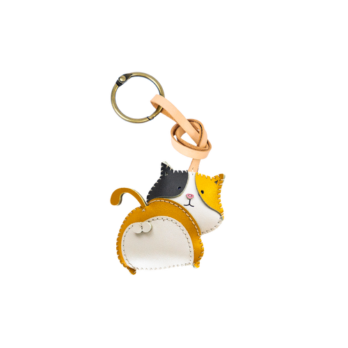 Cat Collection Leather Charm
