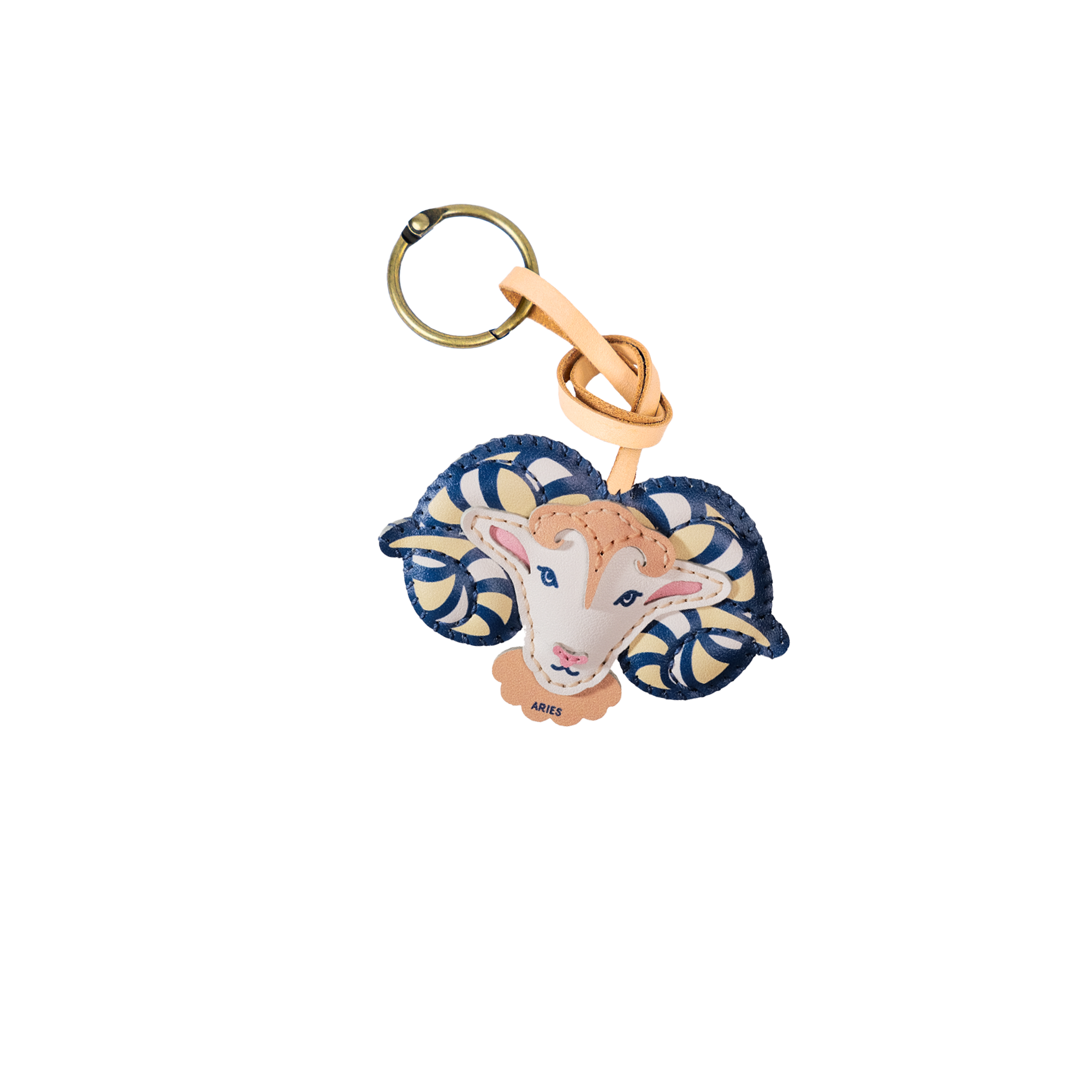 Zodiac Leather Bag Charm