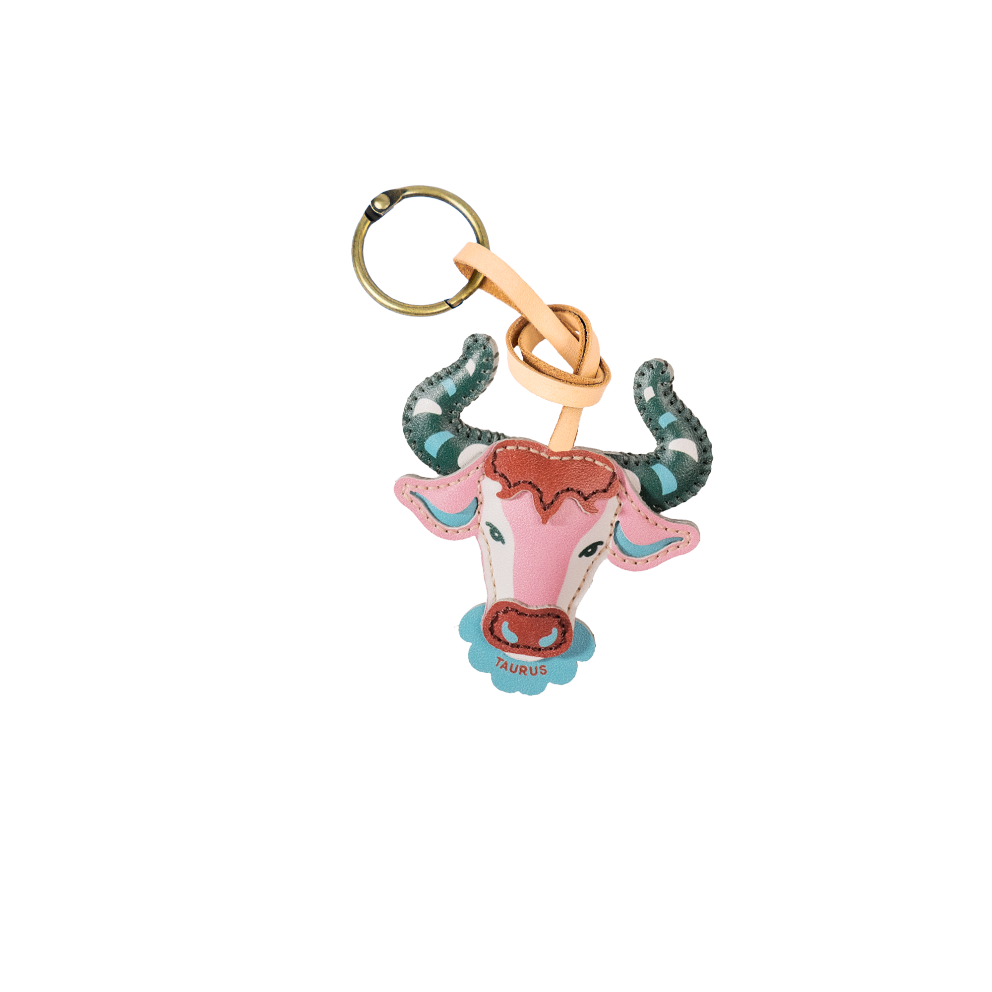 Zodiac Leather Bag Charm
