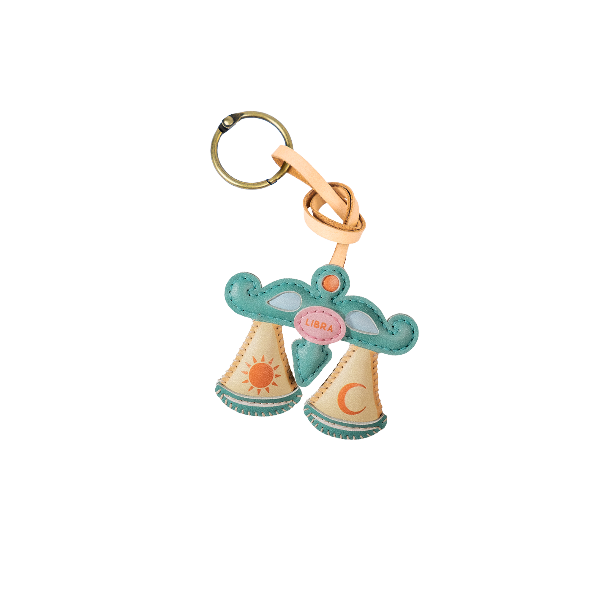 Zodiac Leather Bag Charm
