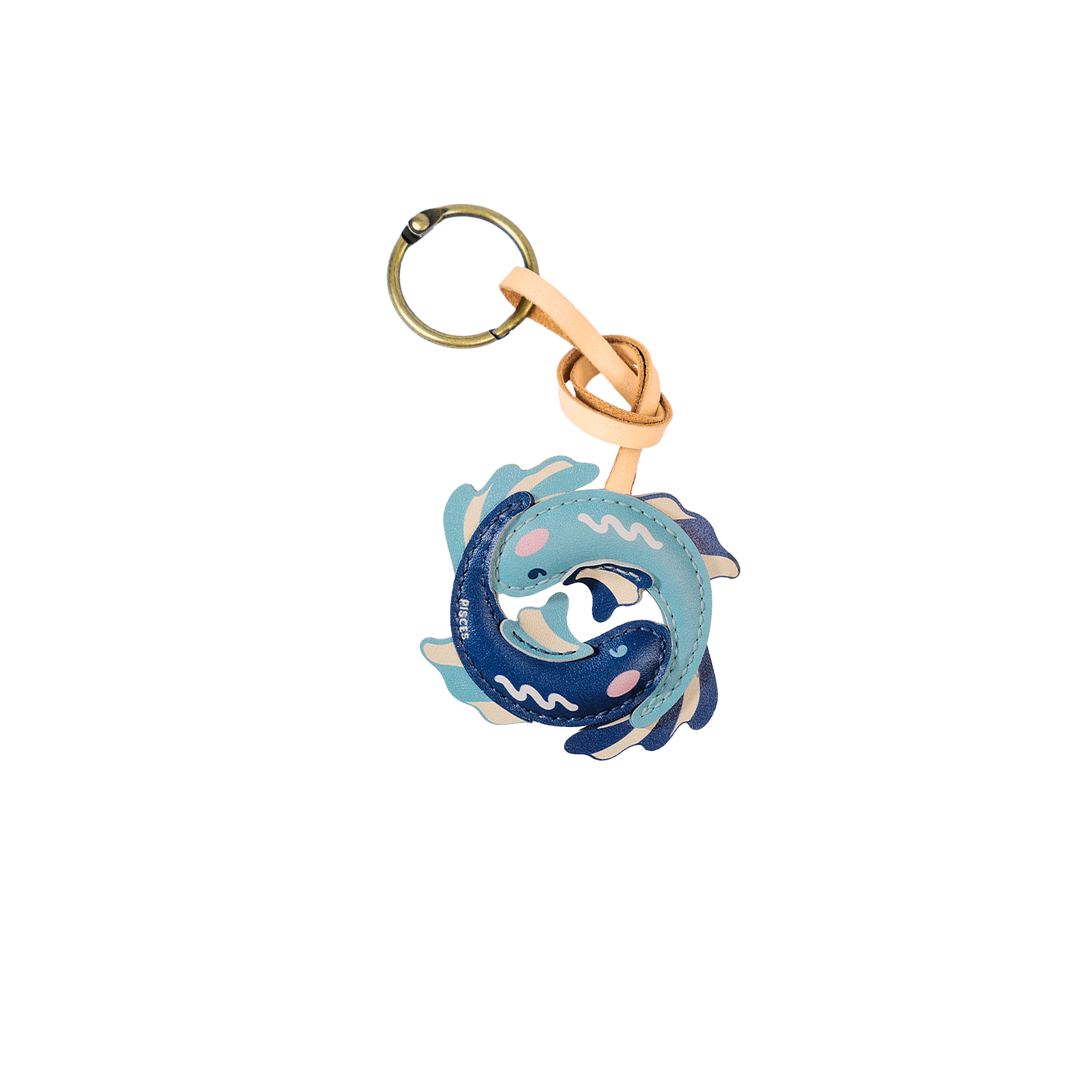 Zodiac Leather Bag Charm