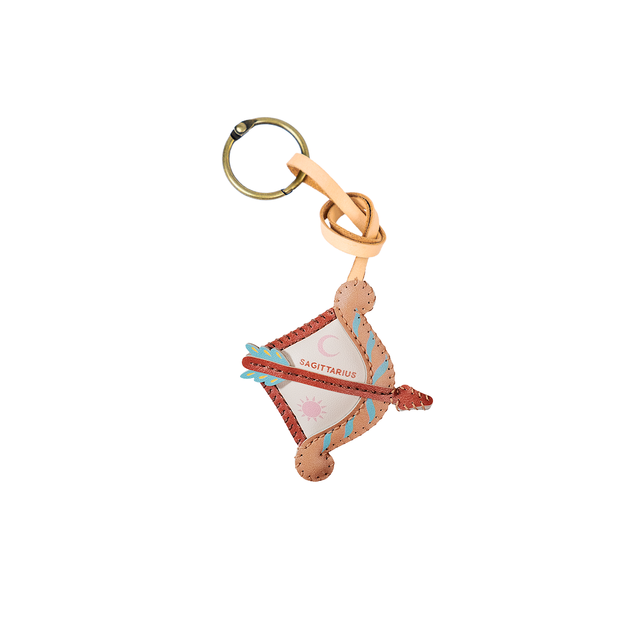 Zodiac Leather Bag Charm