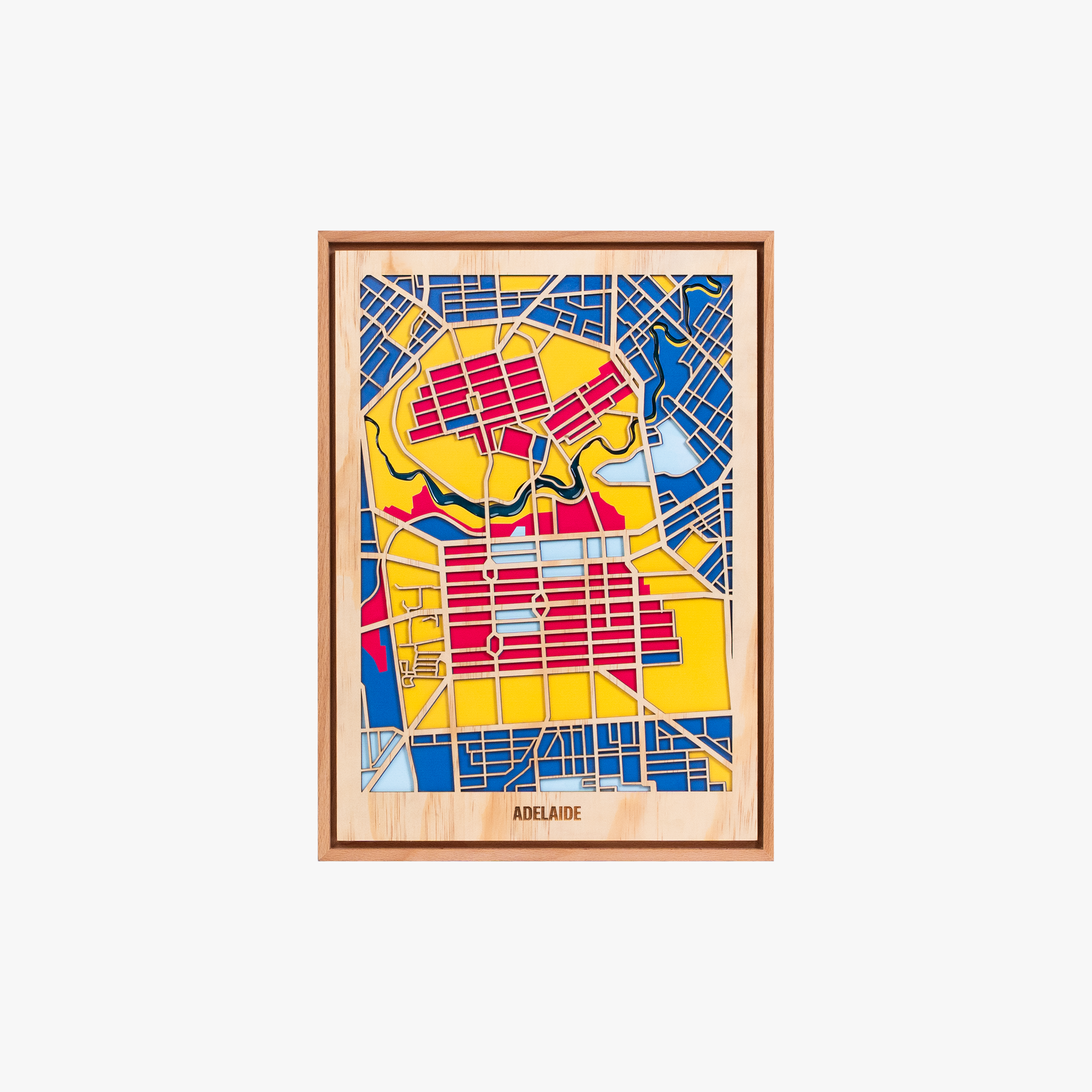 Wooden Wall Art - Australia City Maps