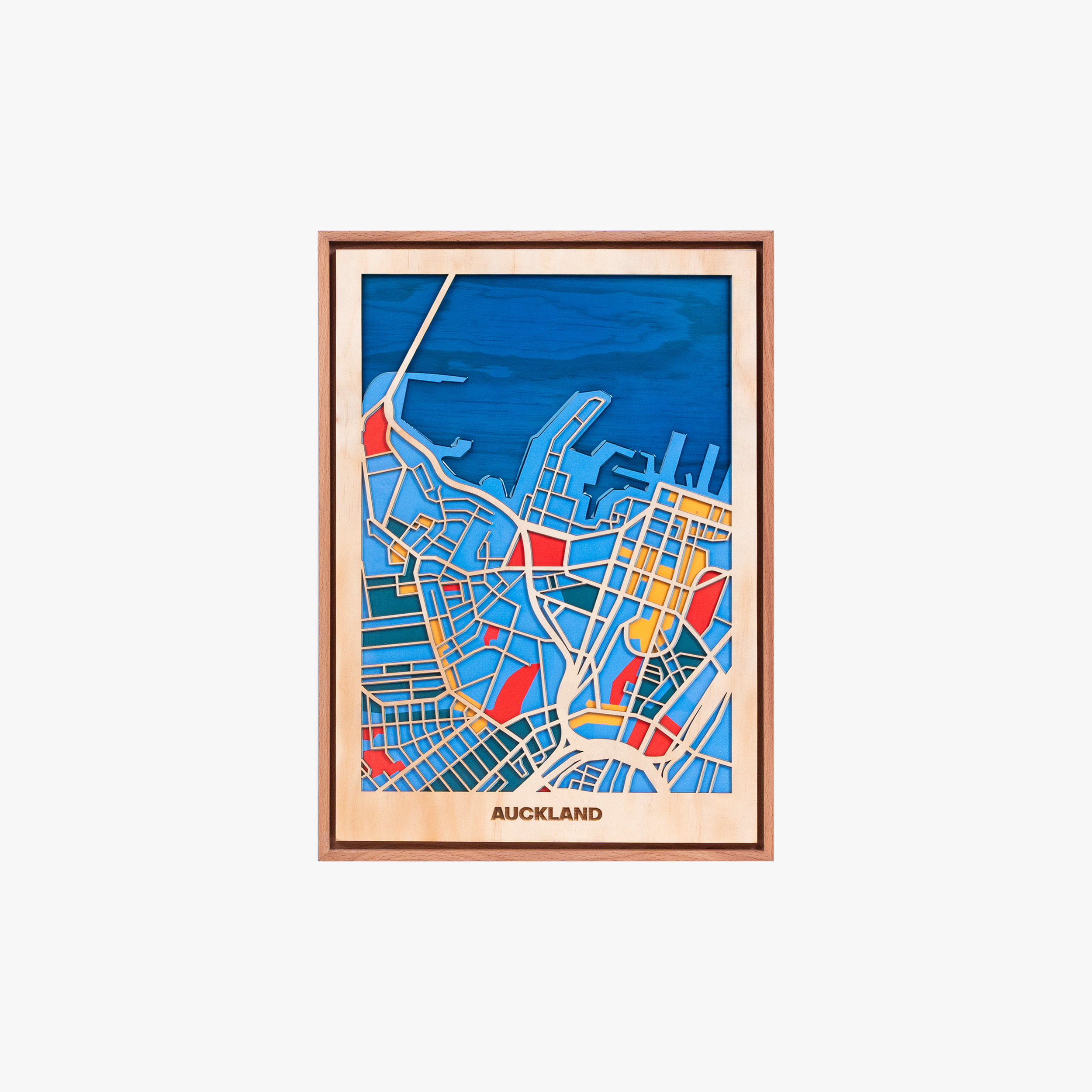 Wooden Wall Art - New Zealand City Maps