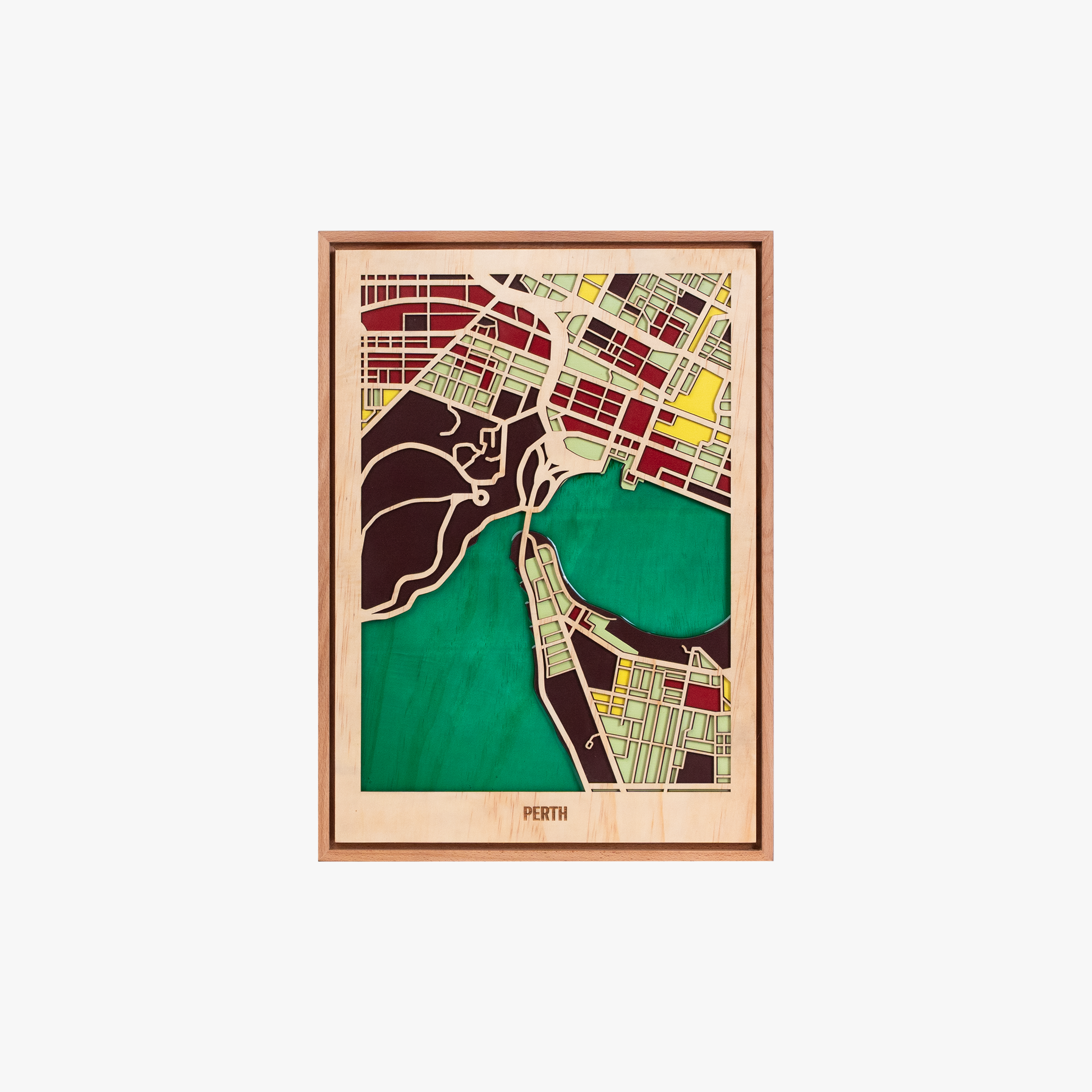 Wooden Wall Art - Australia City Maps