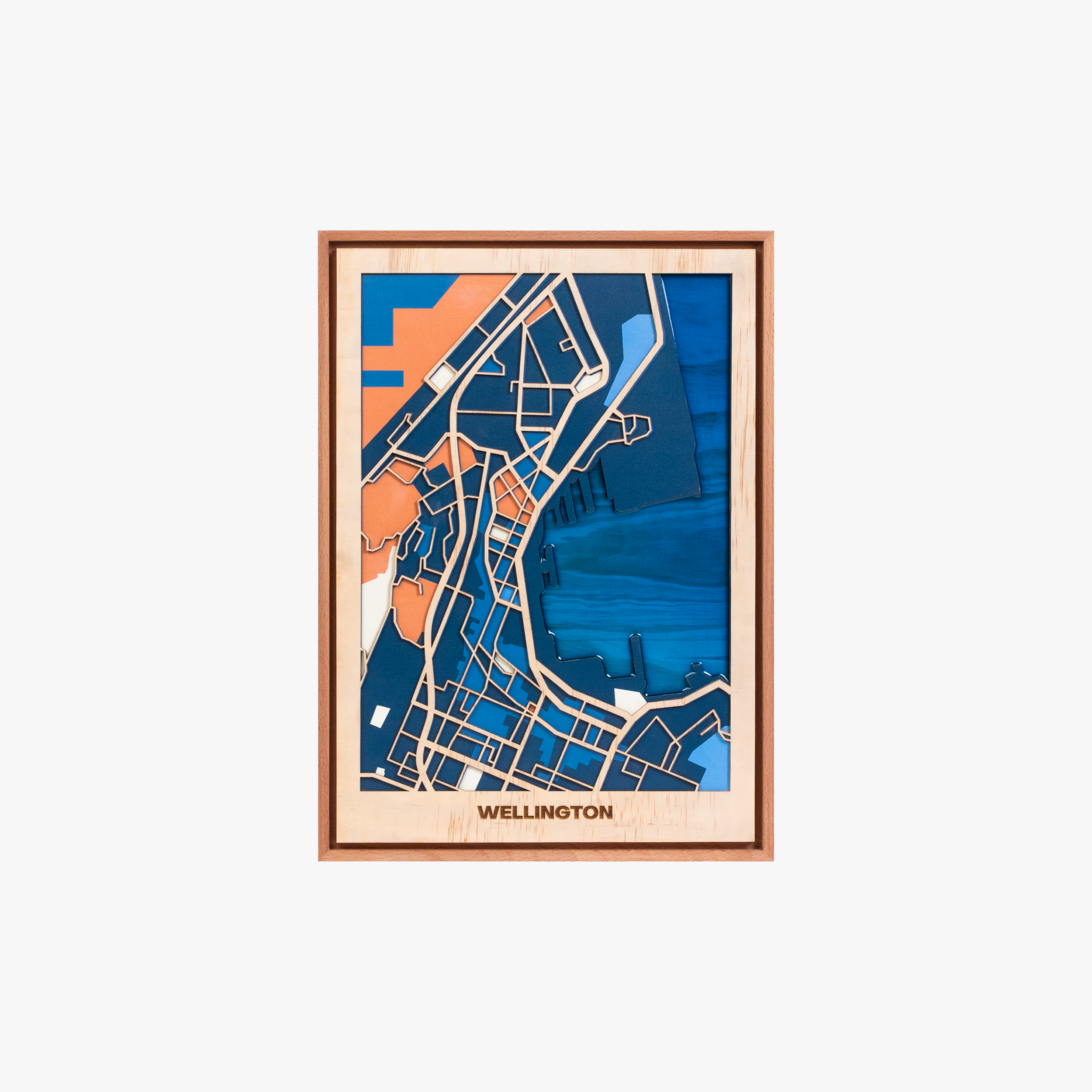 Wooden Wall Art - New Zealand City Maps