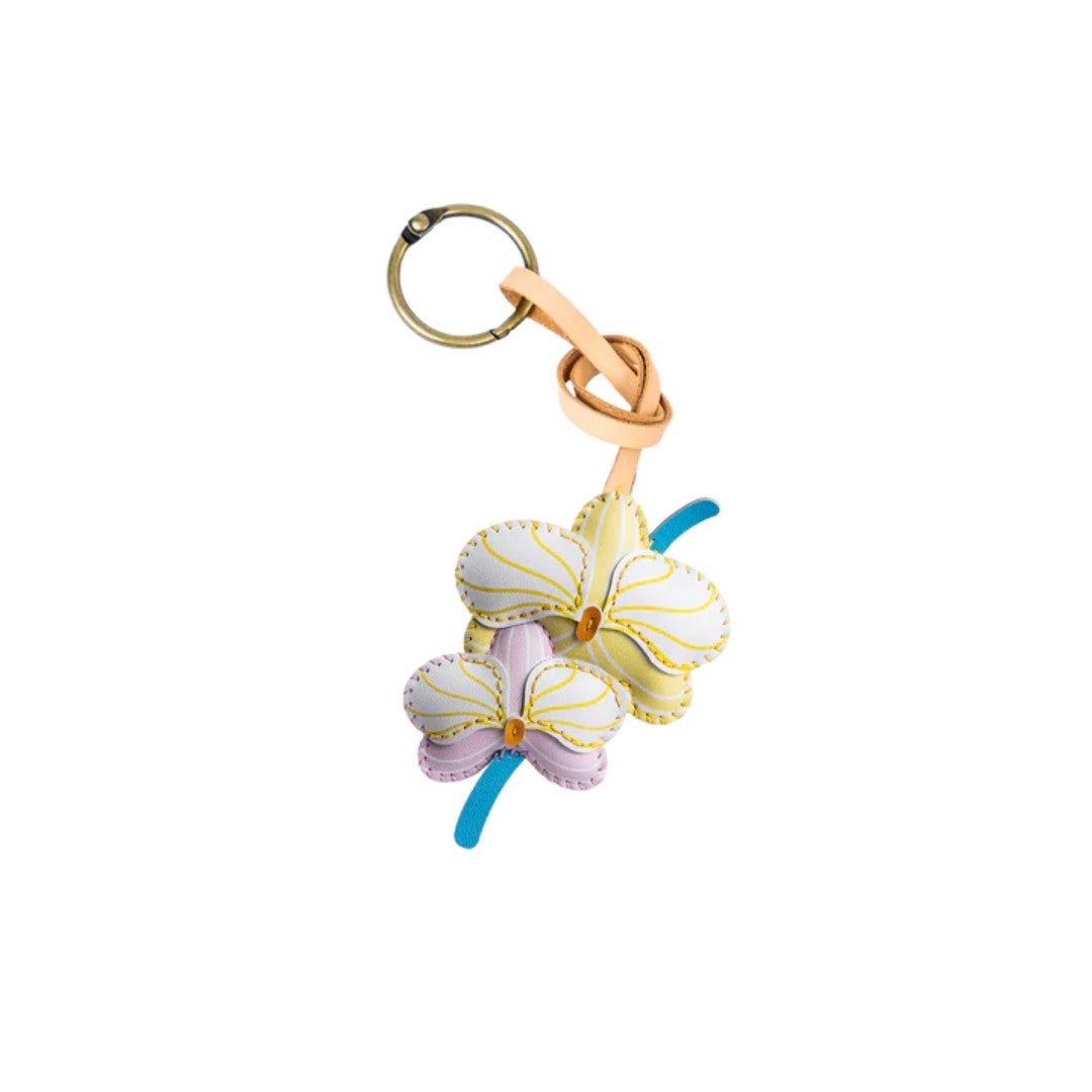 Flower Collection Leather Charm